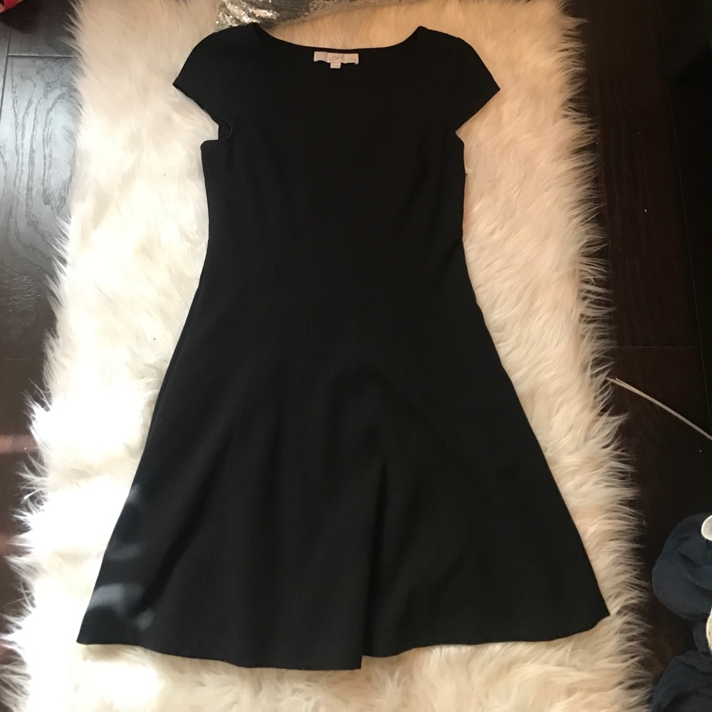 The loft size 2p black dress
